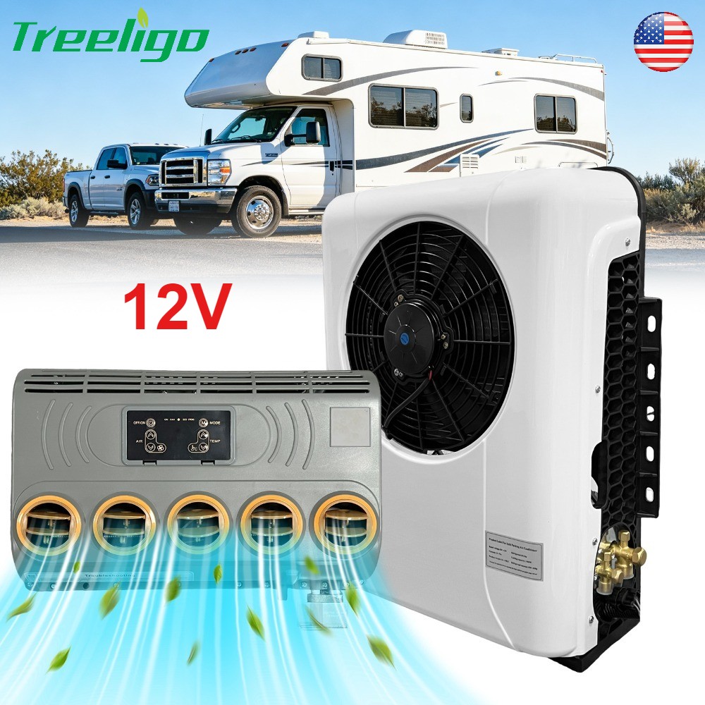 12V Split Air Conditioner Electric Parking Truck Cab A/C For RV Truck Yacht
