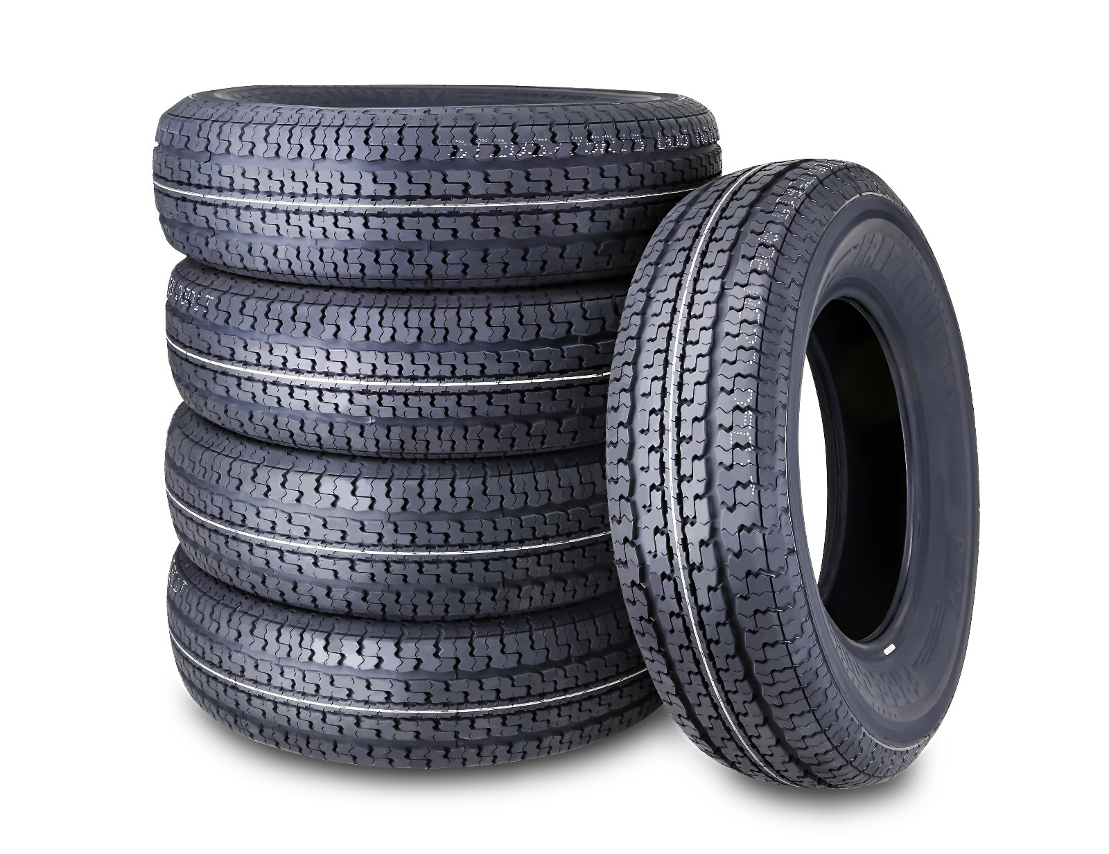 5 Trailer Tire ST205/75R15 FREE COUNTRY HD 10 Ply Load Range E w/Scuff Guard