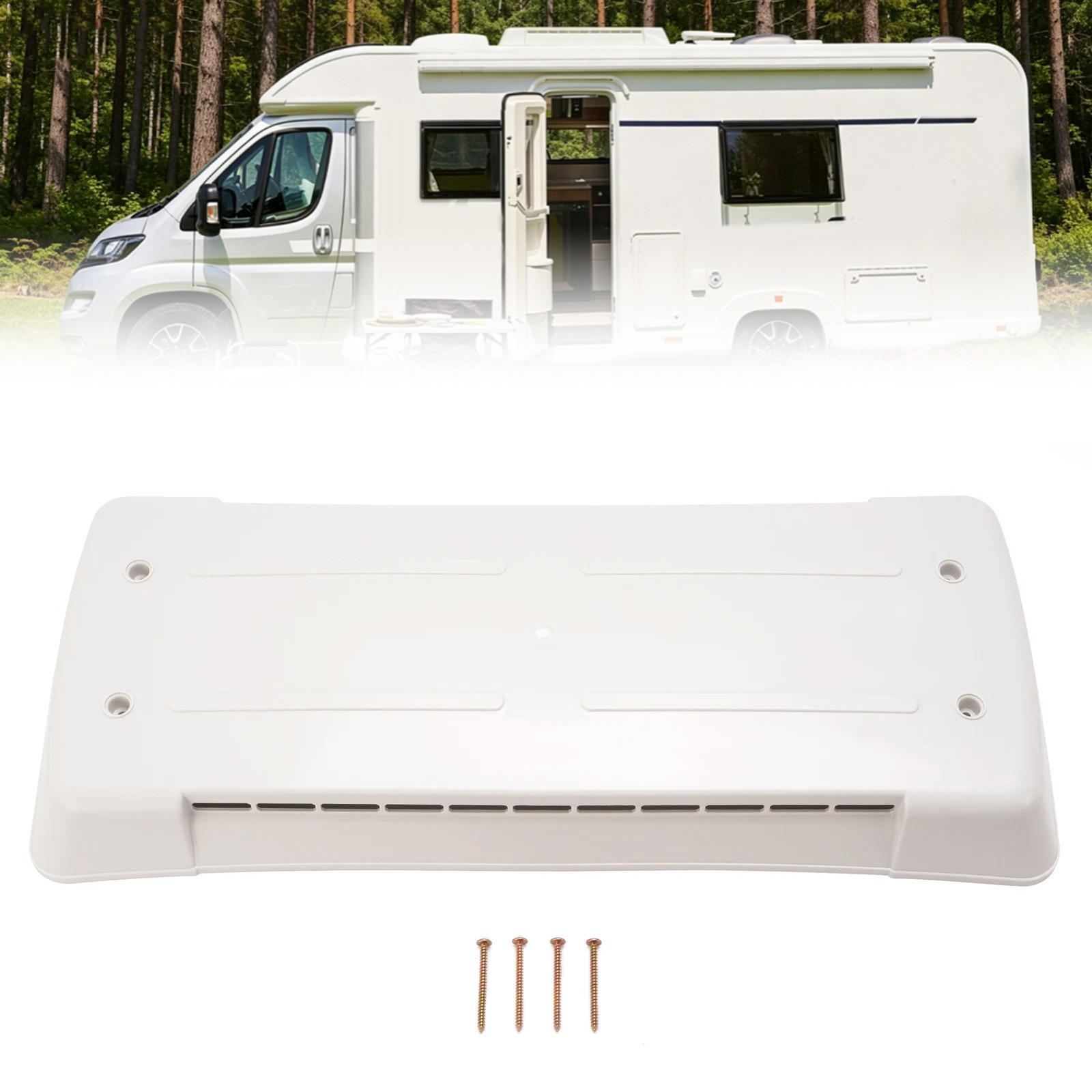RV Refrigerator Vent Cover Dometic 65528 Roof Top Camper Vent White
