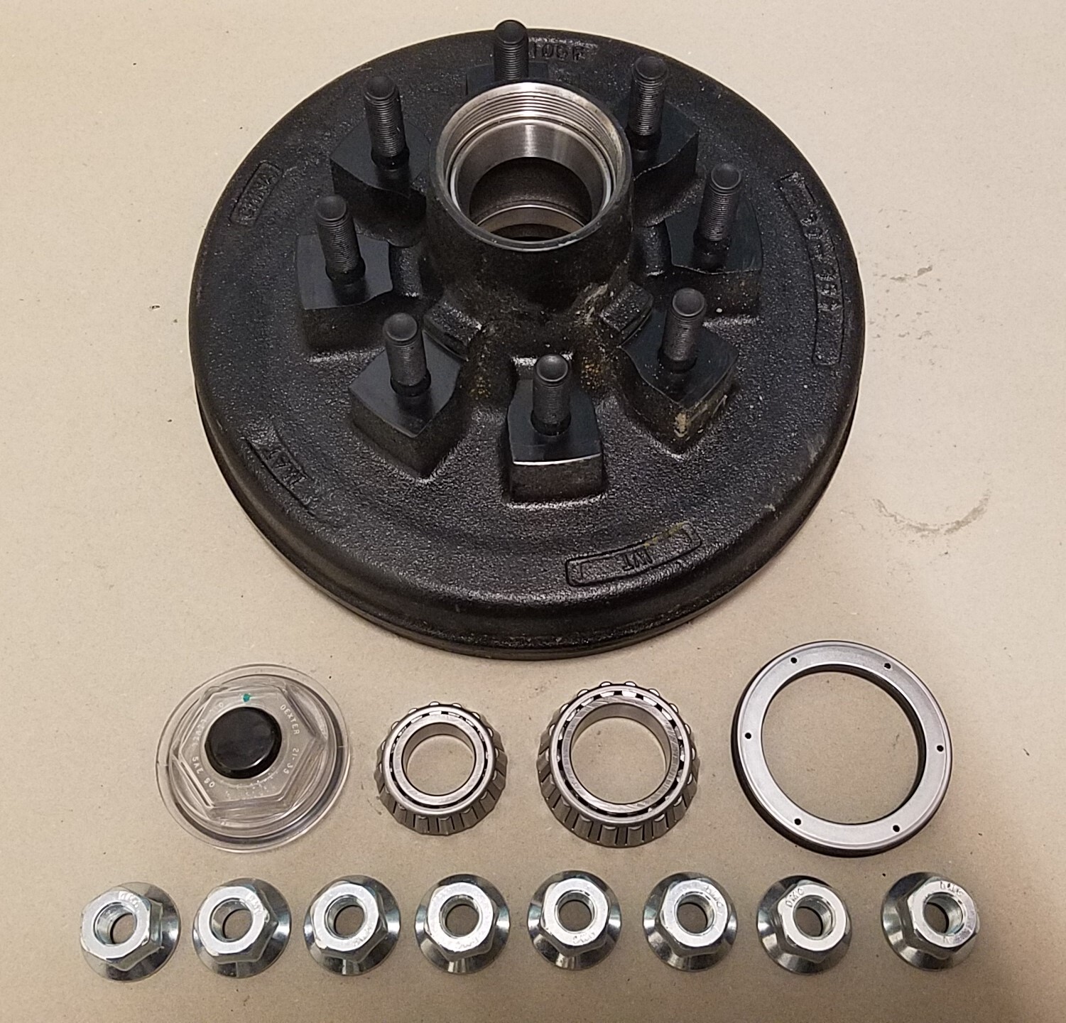 UPGRADE YOUR 7K Trailer Axle to 8K Oil Bath! 8000# Hybrid 12×2 Brake Drum