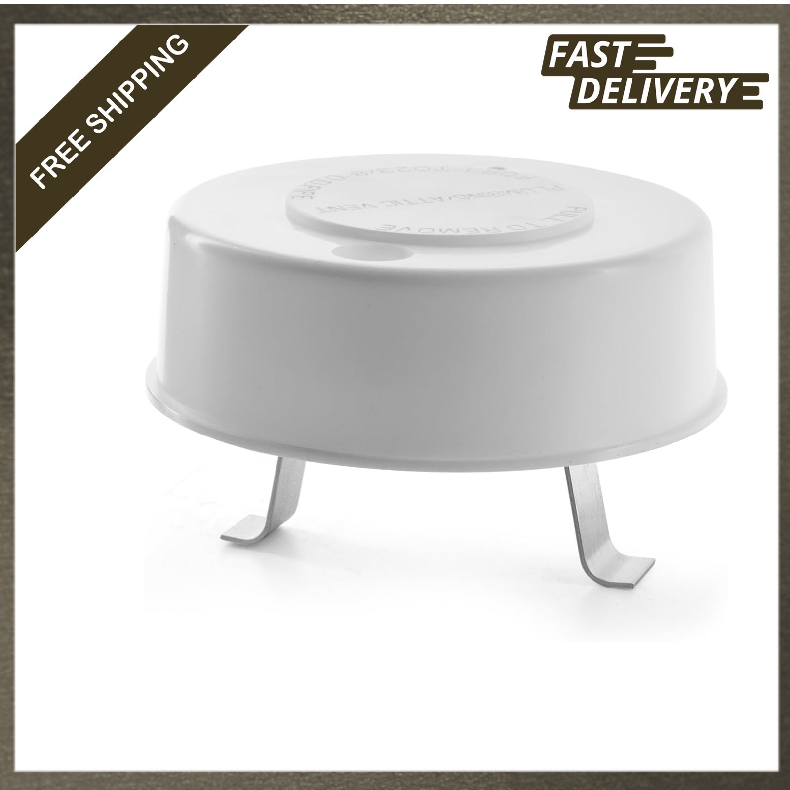 RV Roof Vent Cap with Spring Tension Attachment Fits Up to 2 Inch Plumbing Vent