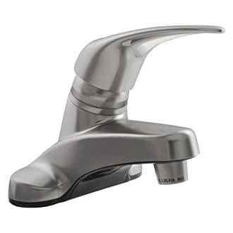 Dura Single Lever Plastic Satin Nickel Low-Arc Lavatory Faucet w Lever Handle