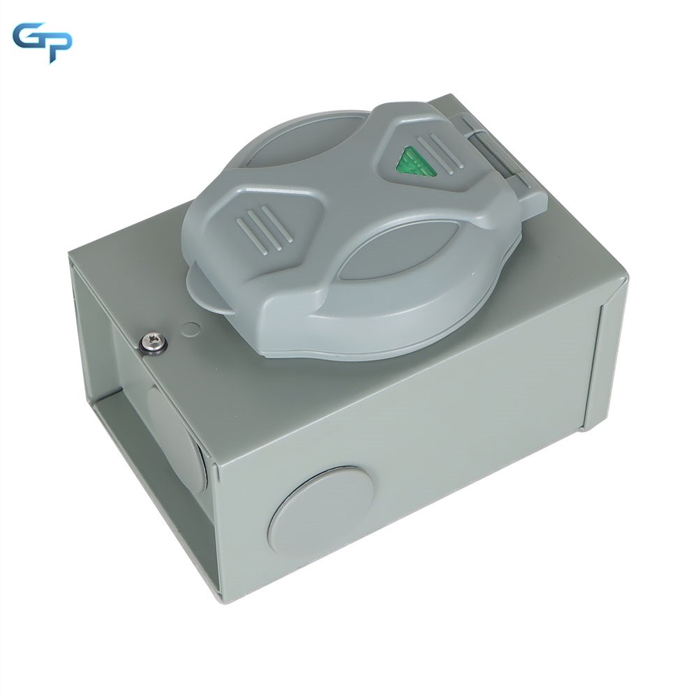 50 Amp Generator Cord and Power Inlet Box 30 FT 125V / 250V