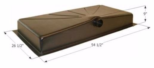 RV Trailer Heavy Duty Waste Holding Tank 31 Gallon Cap. 54-1/2″L x 26 1/2″W
