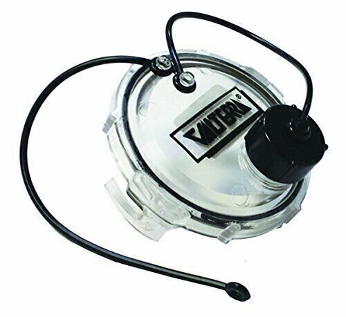 Valterra Waste Valve Cap 3 Inch w/Capped 3/4 Inch GHT Clear Bulk T1020-1CLR