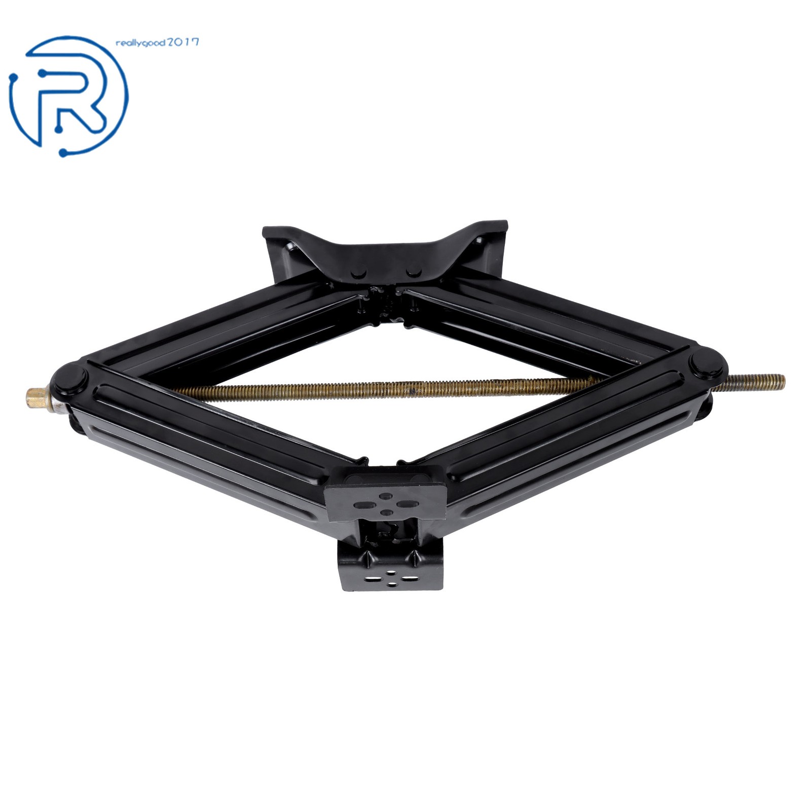 2PCS RV Trailer Camper Stabilizer Leveling Scissor Jacks with Handle 24″ 5000lbs
