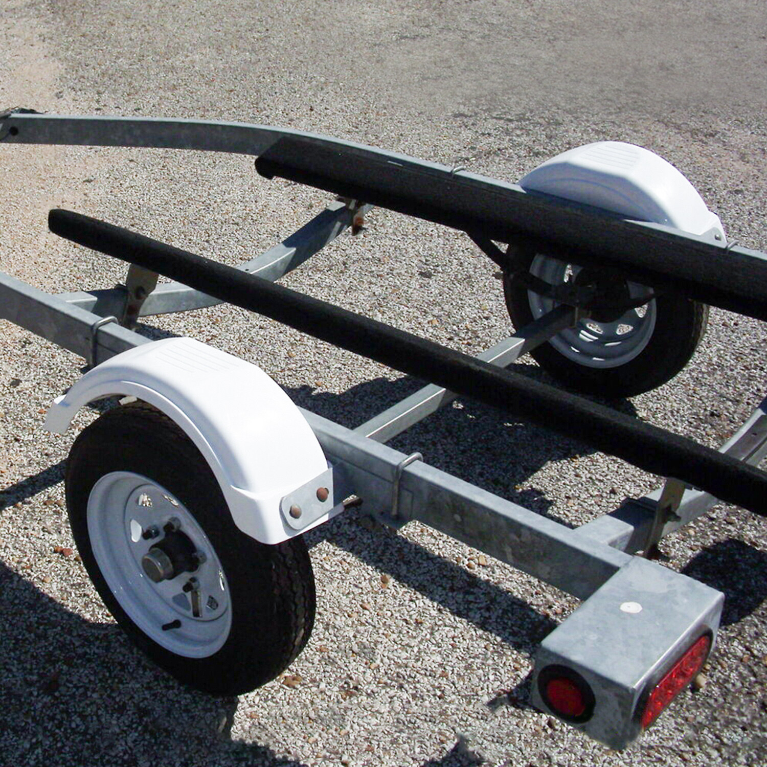 Set of 2 PWC/Jet Single Axle Trailer Fenders w/ Step for 8″-12″ Tire Wheel