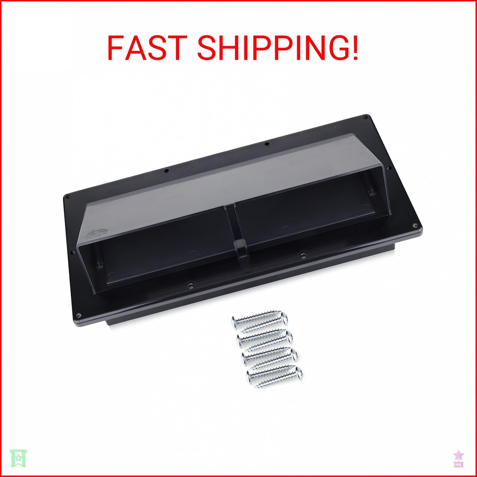 Camp’N RV Exhaust Vent Cover (Black) – Perfect RV Stove Vent Cover Replacement f