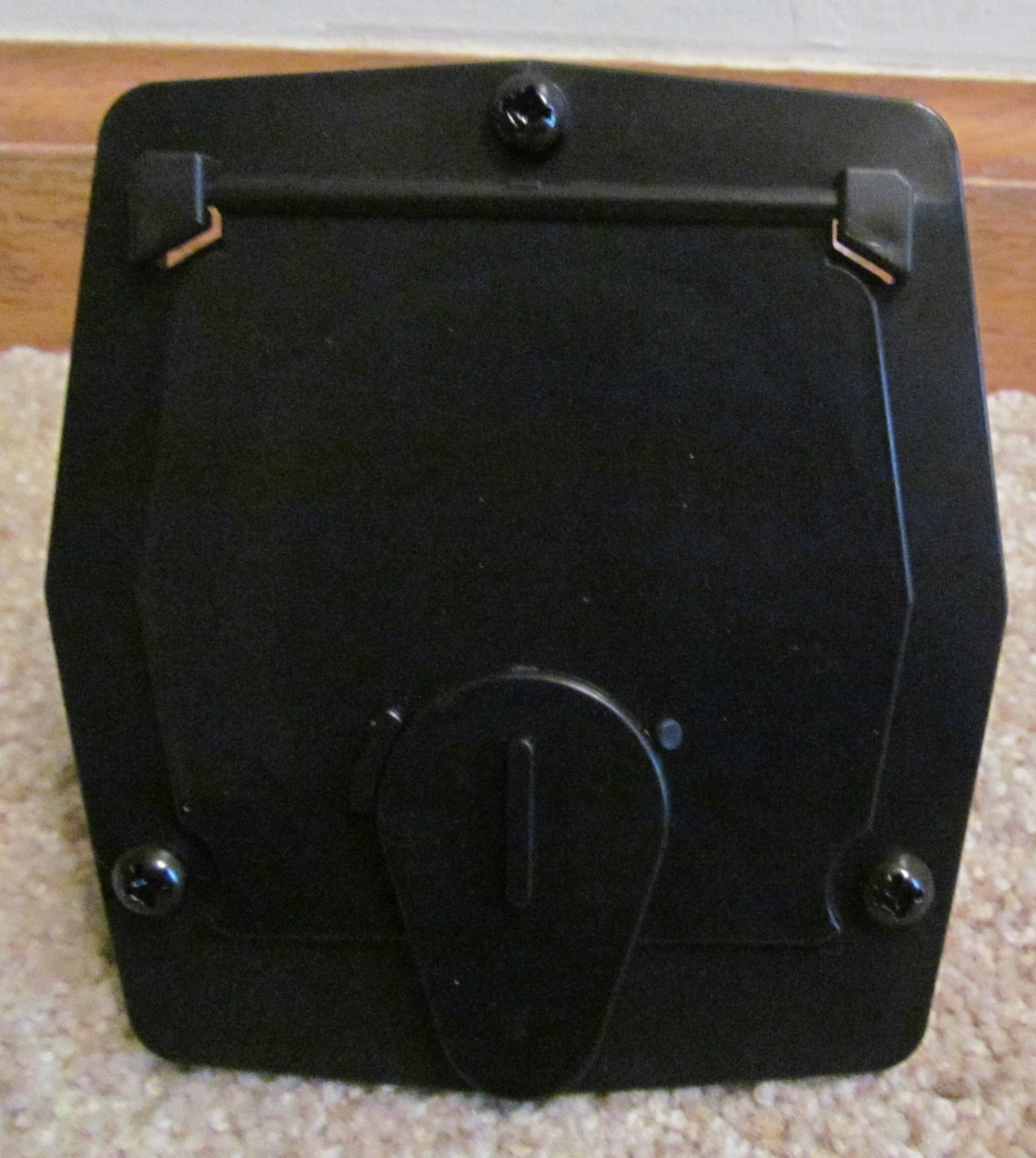 BLACK Electric Power Cord Small Square Cable Hatch 2.8″ Cutout & Screws RV