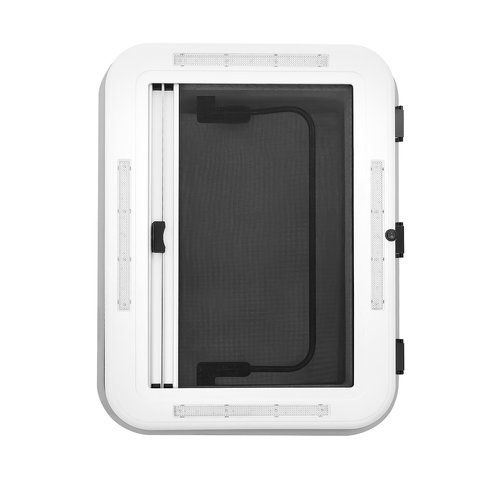70° Camper Van Roof Window Caravan Roof Vent Hatch Roof Skylight & Led Light