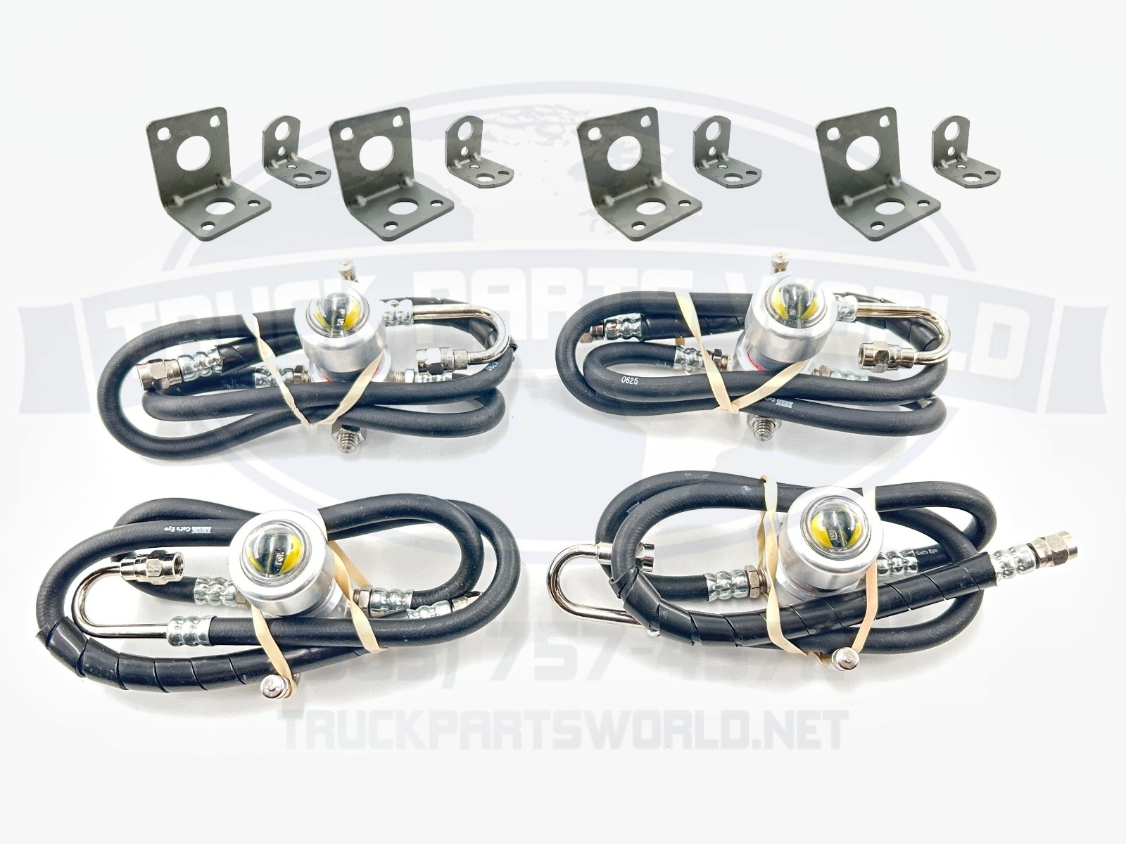 Cat’s Eye Tire Pressure Maintenance System Dual Trucks Trailer 105PSI 4pk Rubber