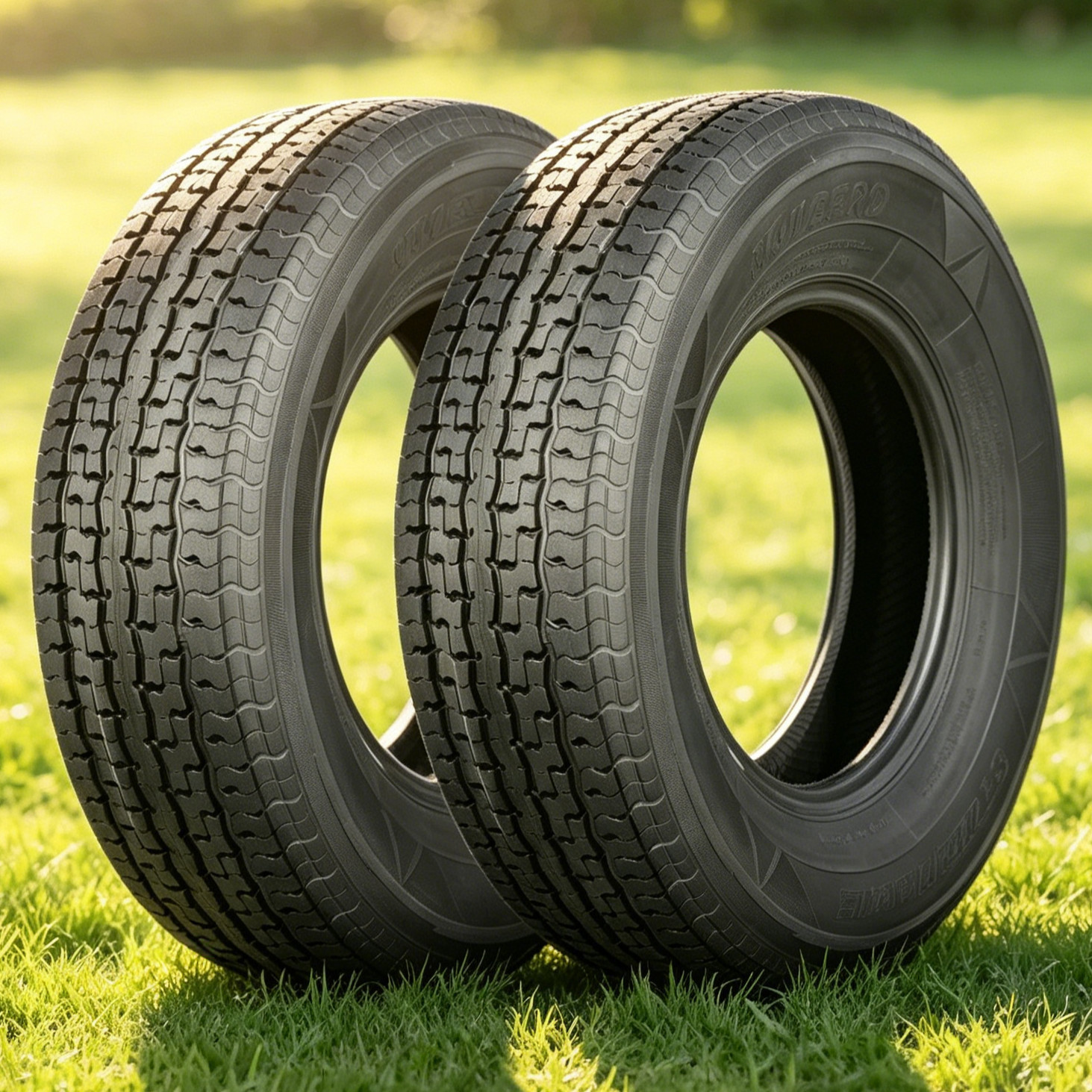 2X ST235/80R16 Trailer Tires Radial 10PR Tubeless 235/80/16 Highway Load E RV