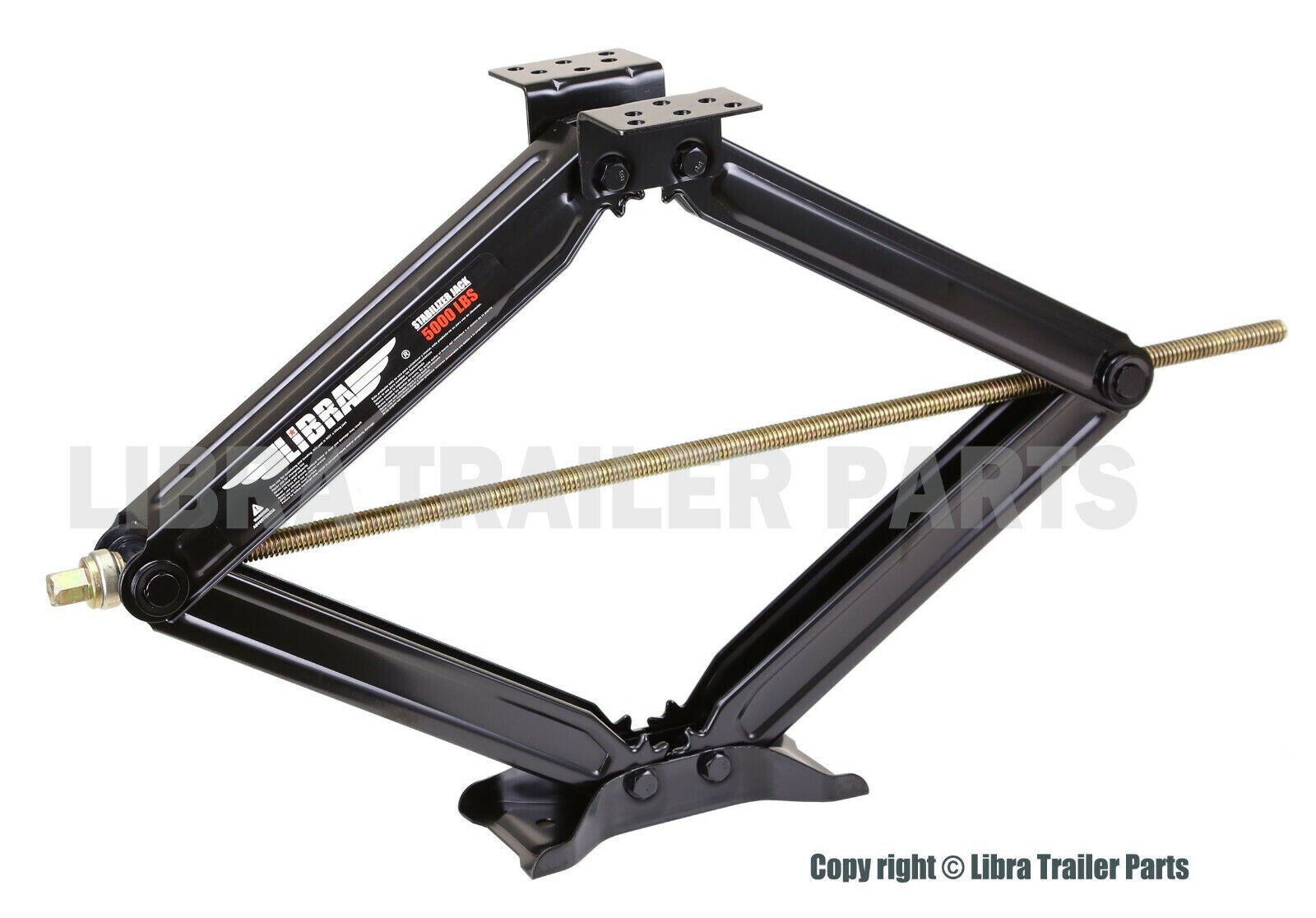 LIBRA Premium 30″ 5000 lb RV Trailer Stabilizer Leveling Scissor Jack