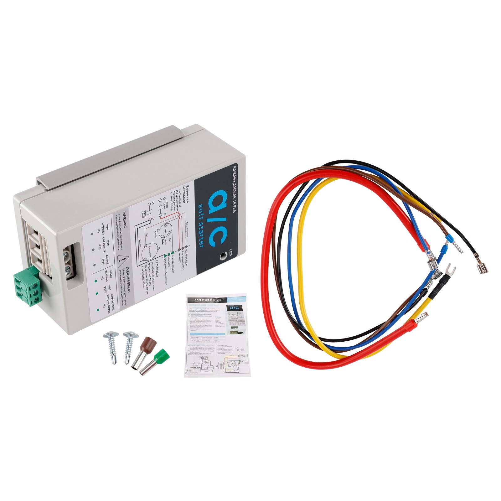 08-16A Soft Start Module For 1.75-3.5 Ton AC Units Reverse Motor Protection US