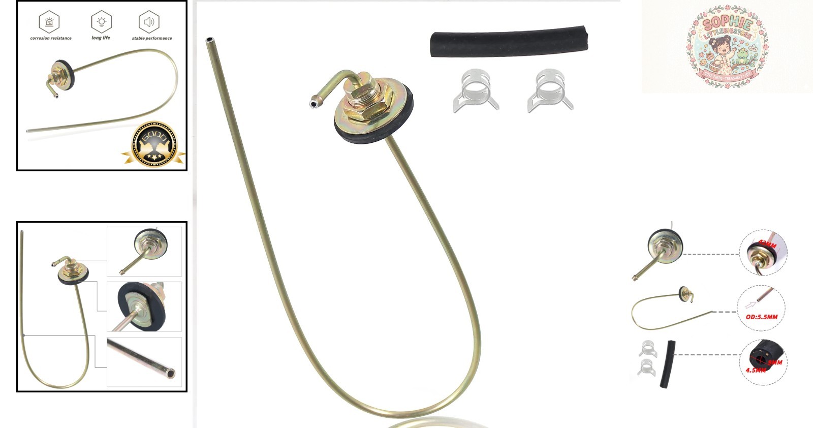Webasto Compatible Fuel Standpipe 650mm x 5mm – Easy Installation & Reliable