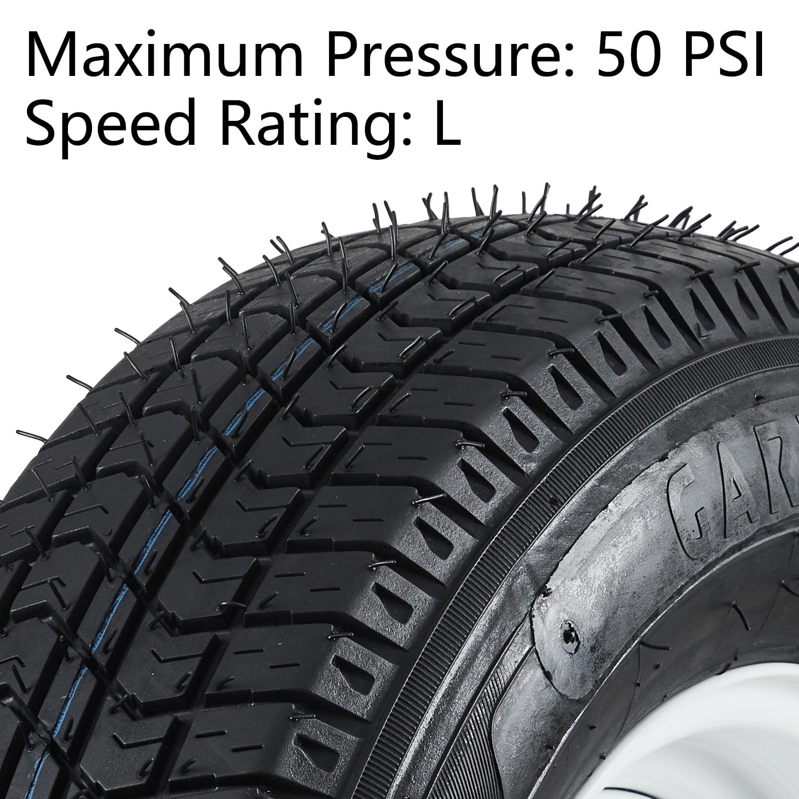 Set of 2 ST175/80D13 Trailer Tires 6Ply Load Range C 175 80 13 Tyres 5 lug 6 Ply