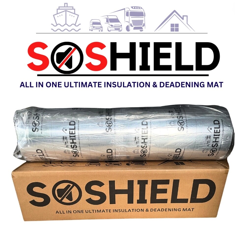 SOSHIELD 10mm Van Boat Insulation Liner Motorhome Sound Deadening Soundproofing