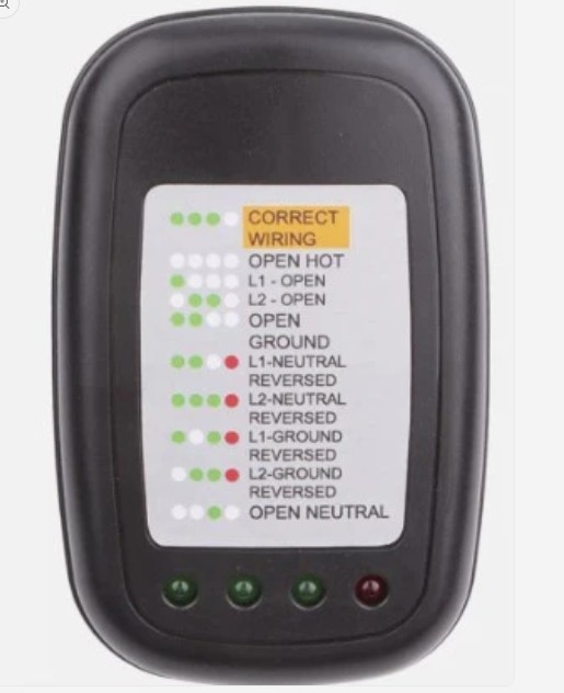 30/50Amp RV Surge Protector and Portable Circuit Analyzer w LED Indicator Light