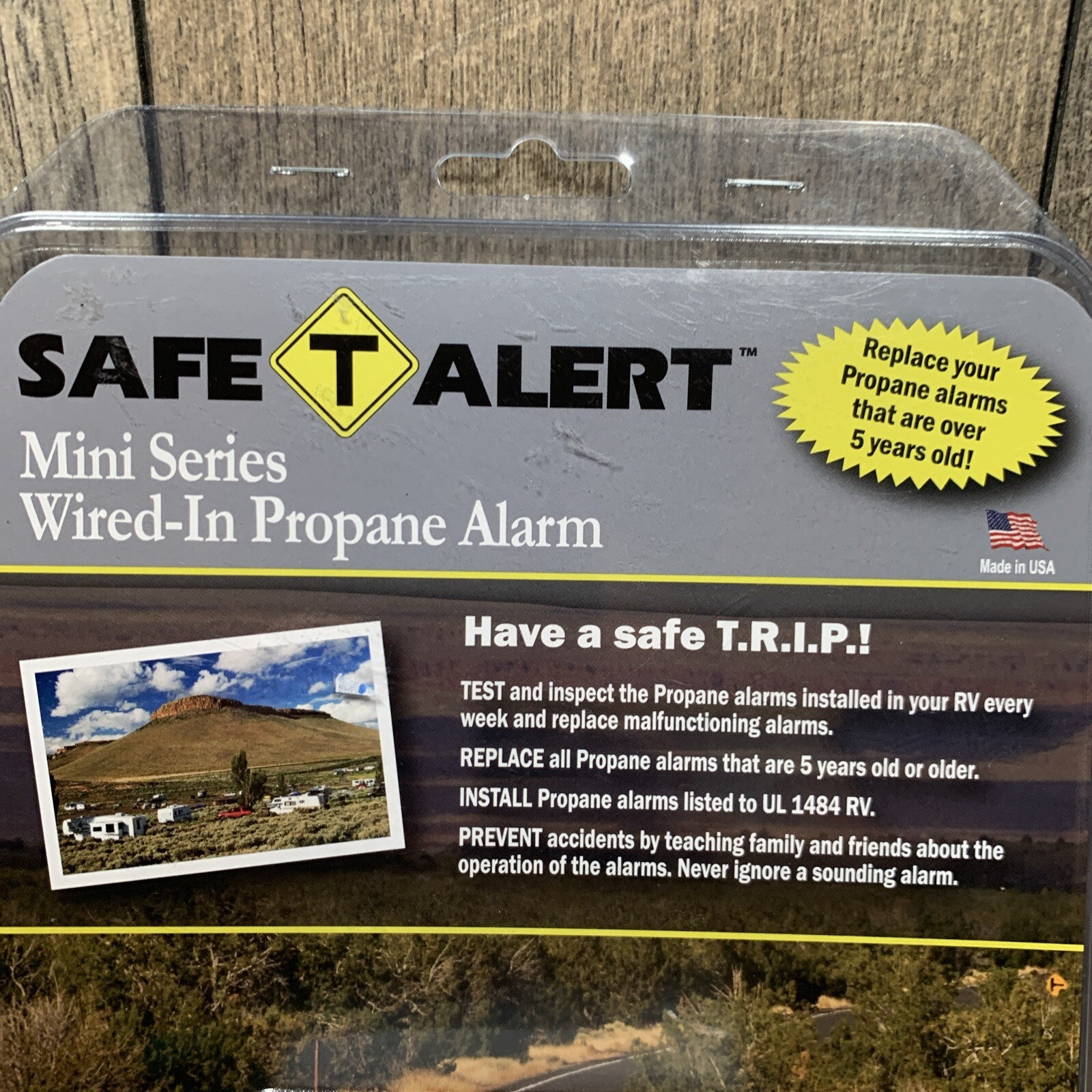 Safe-T-Alert Mini Series Wired-In Propane Gas Detector Alarm Model 20-441-P-WT
