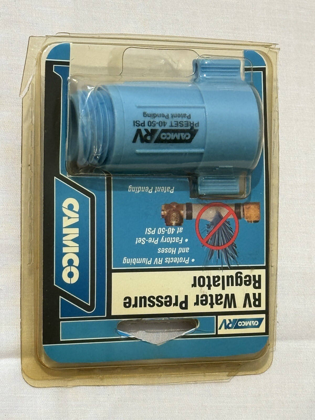 Camco 40-50PSI Plastic In-Line Water Pressure Regulator 40143