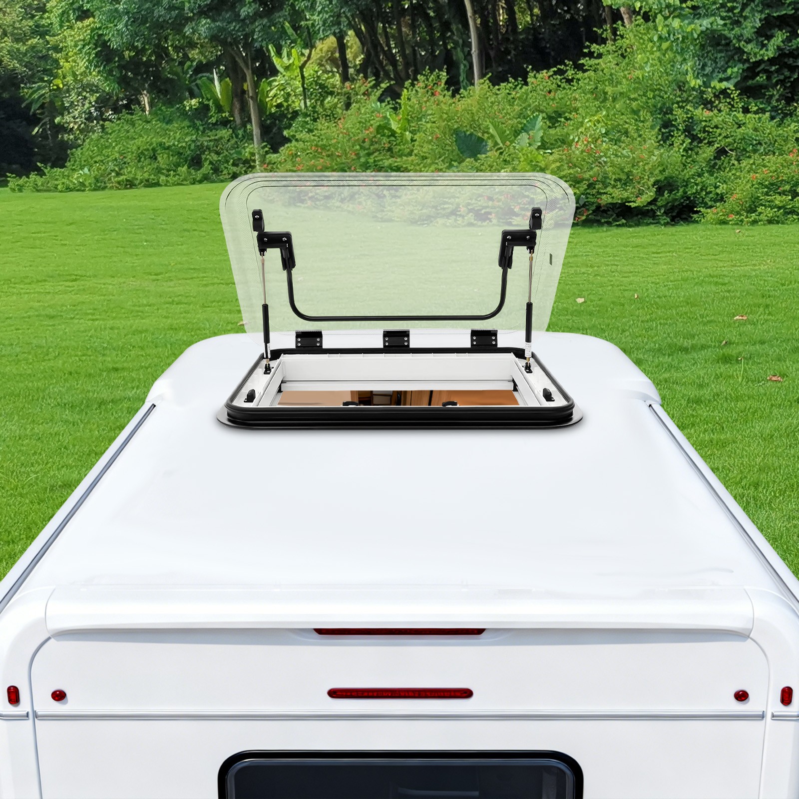 700mm*500mm Anti-UV RV Roof Vent Hatch Caravan Camper Trailer Roof Window Vent