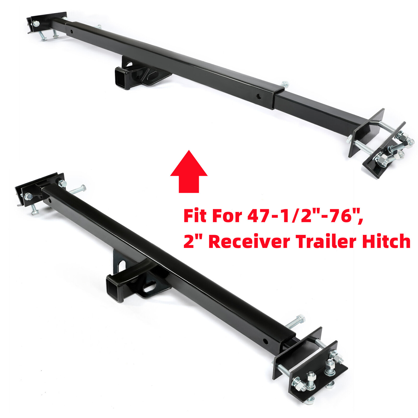 Adjustable Trailer Hitch RV Trailers 5th Wheel 2 Inch Towing Hitch Receiver