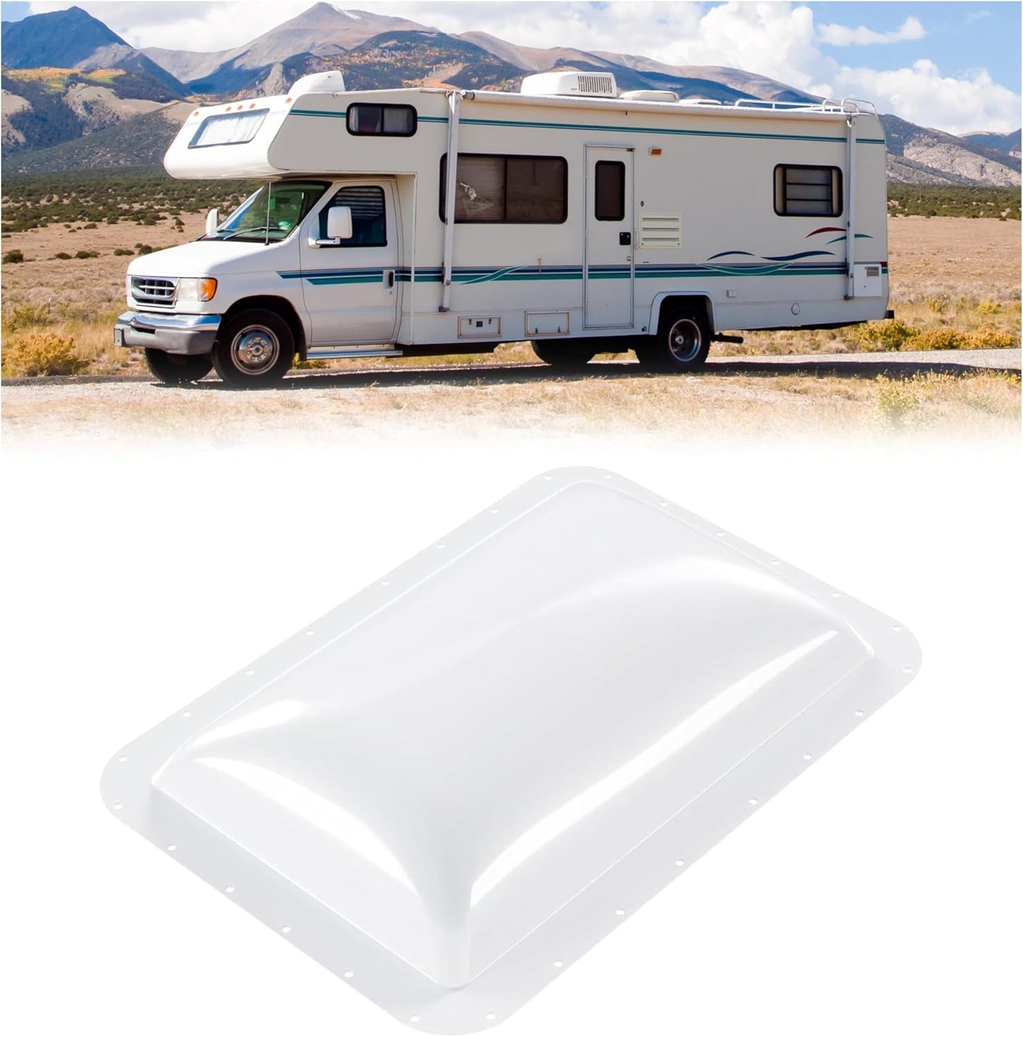 RV Skylight Replacement 18″ x 26″ for 14″ x 22″ Shower Roof Openings