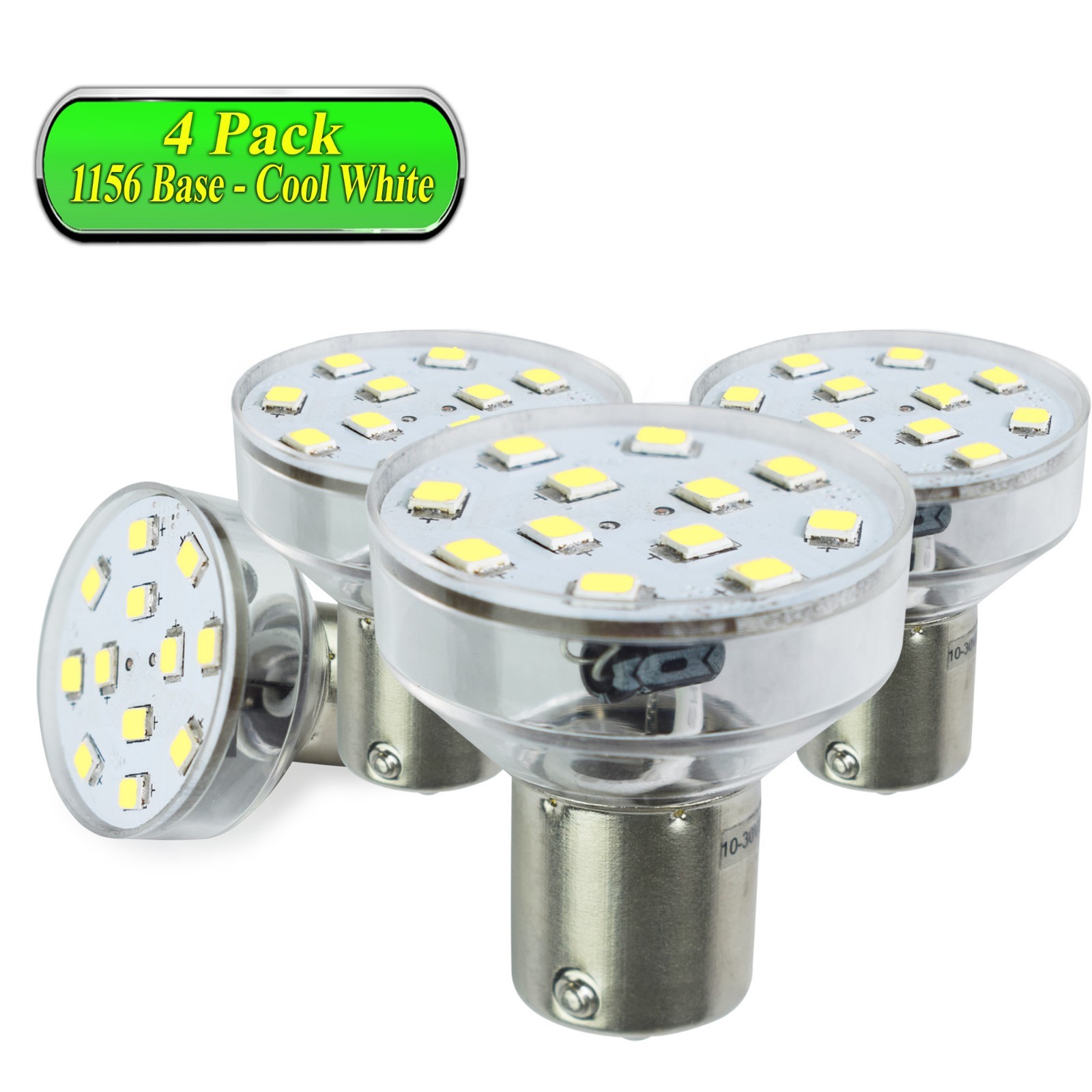 4 Pack Leisure LED RV LED Light 1156 1139 1141 1383 LED Bulb 2 Watt 275 Lumen CW
