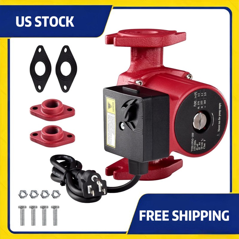1/2 HP Water Circulator Pump 95906638 UPS43-100SF for Grundfos 115V 3-Speed