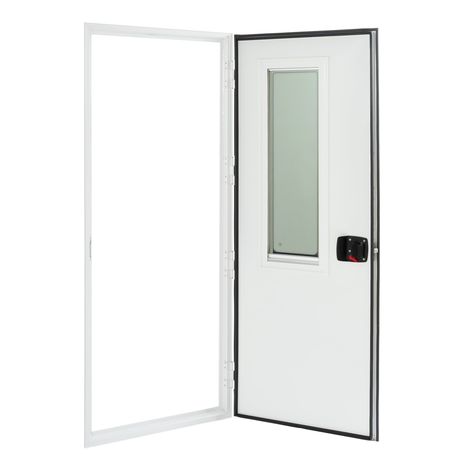 24″ X 68″ Aluminum Square RV Entry Door Entrance White w/ LOCK/KEY For Universal
