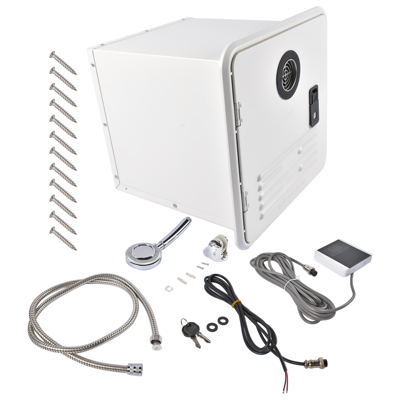 42000 BTU Instant RV Tankless Water Heater 15 x 15 inch Door 2.8 GPM for Campers
