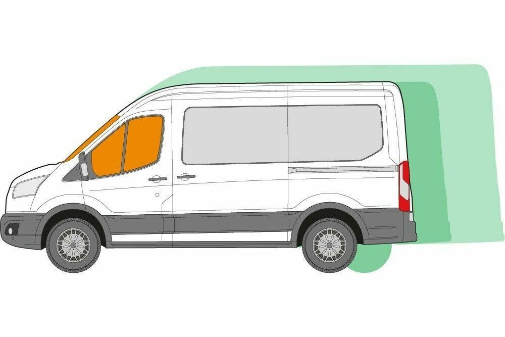 Just Kampers 3 Piece Thermo Mat Silver Screen Cab Kit New Ford Transit from 2013