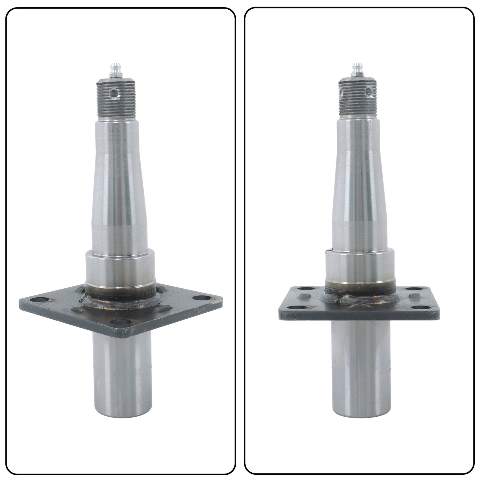 For 3,500 Lb #84 Axle Trailer Spindle Weld On 1 1/2 inch Round with Brake Flange