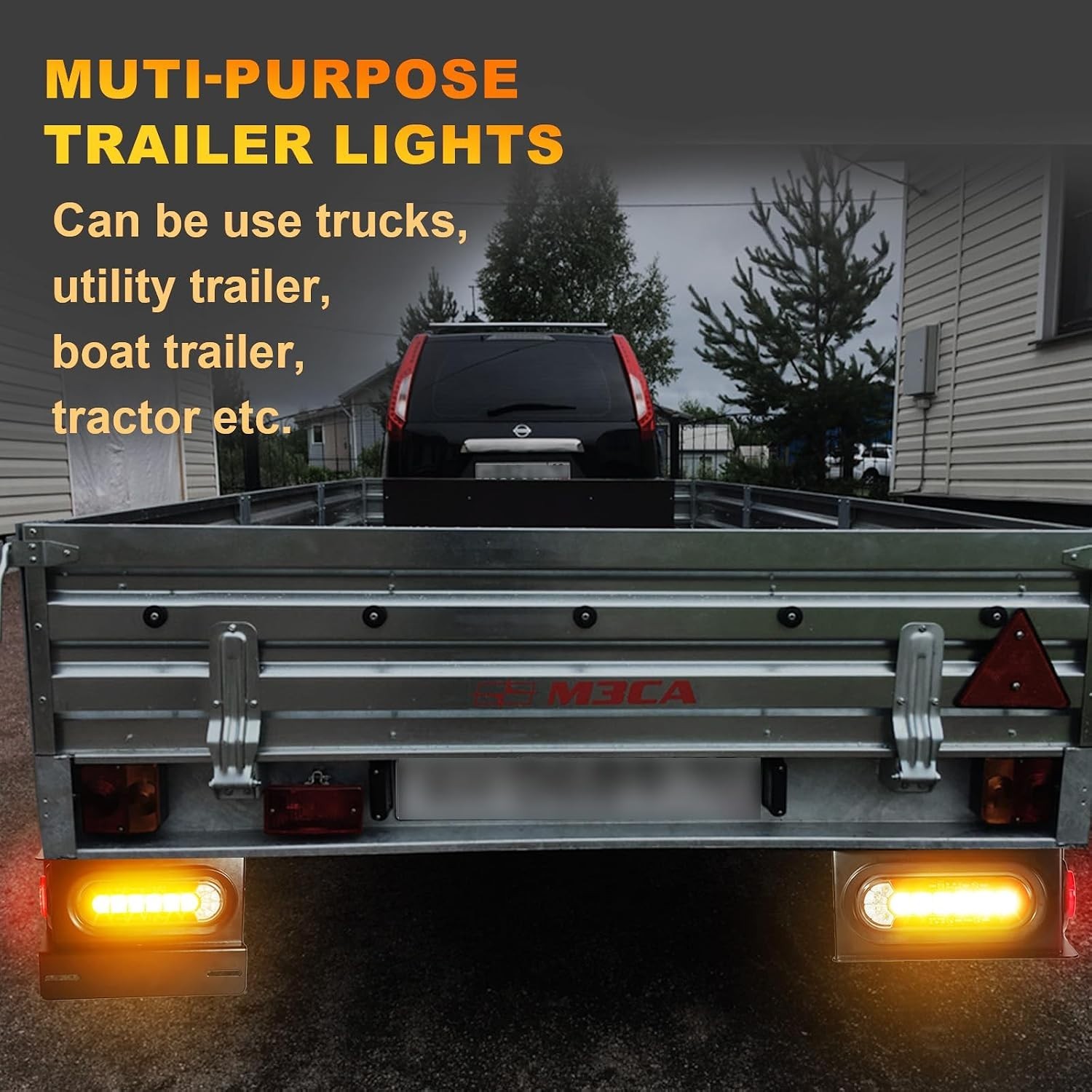 Oval LED Trailer Lights Sequential Turn Signal Brake Tail Reverse DOT 8.8″ Box