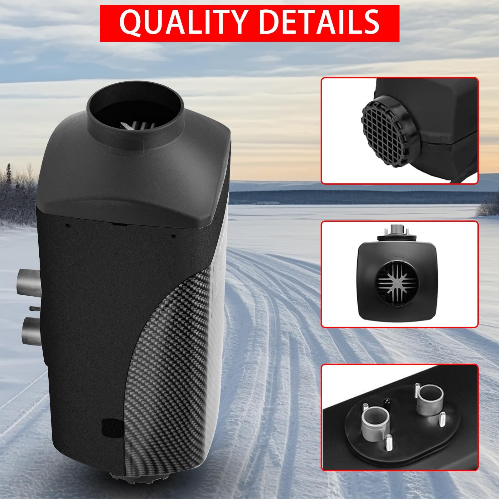 12V Air Diesel Night Heater 8KW LCD Monitor Remote for Car Trucks Motorhome Boat