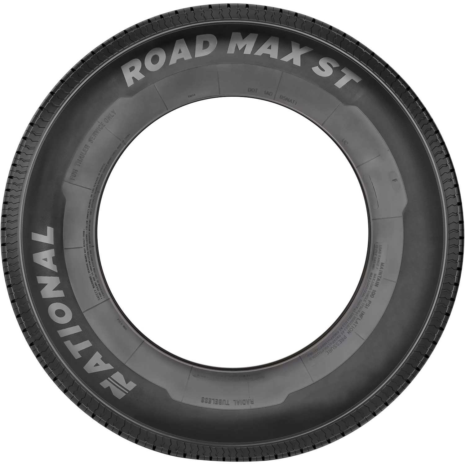 Tire National Road Max ST ST 205/75R14 Load C 6 Ply Trailer