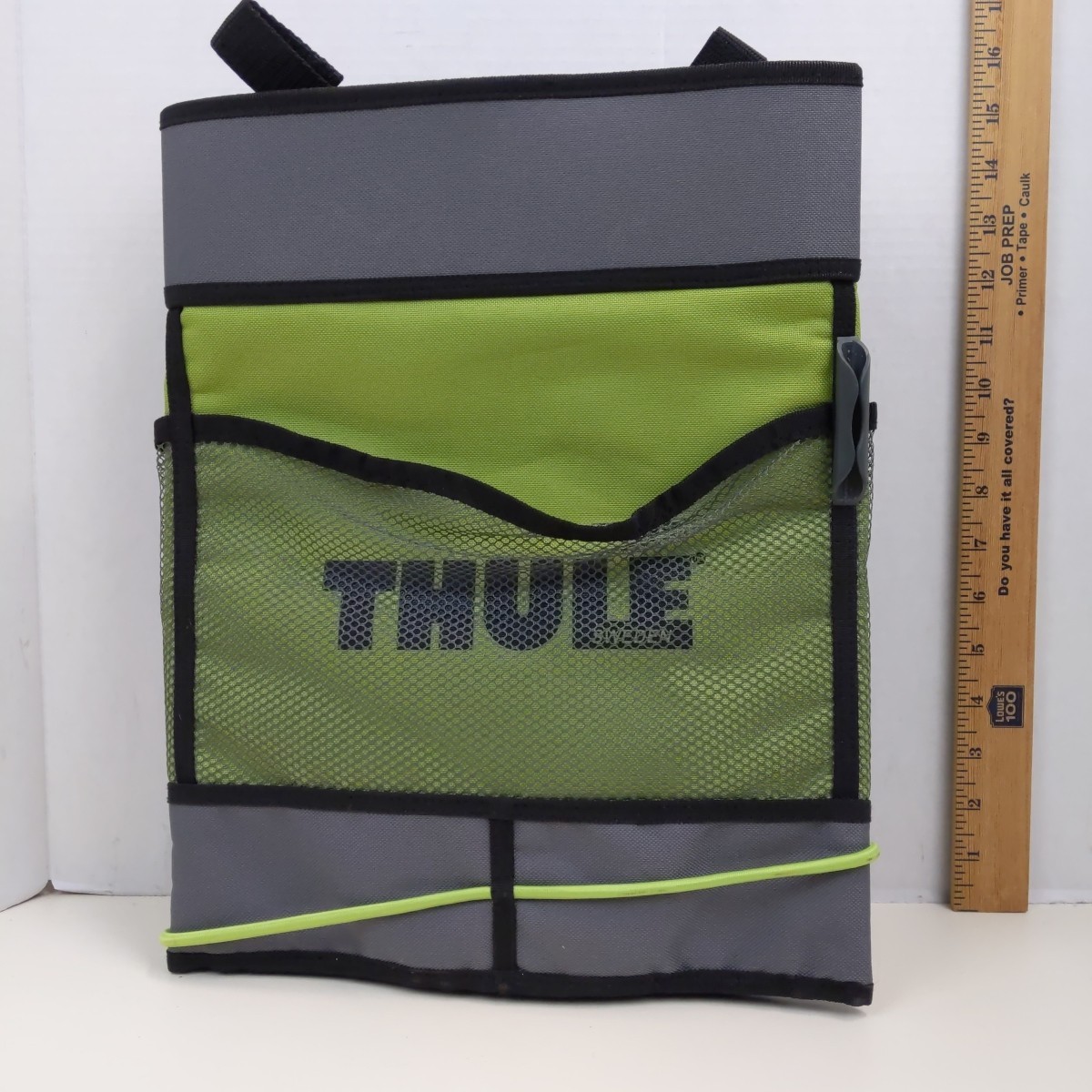 Thule Countertop Organizer Storage Caddy Green Gray Mesh Portable Home Kitchen