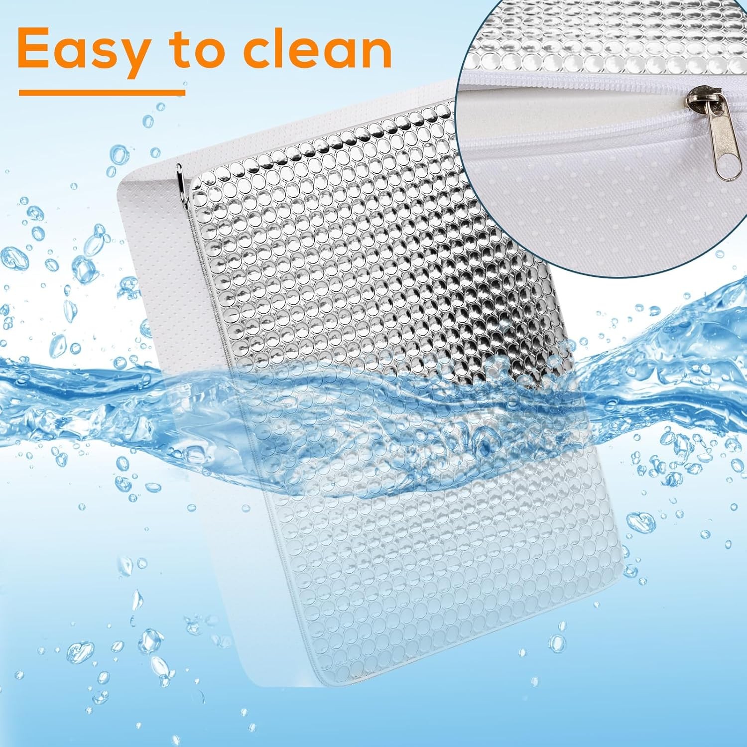 YUNVI RV Skylight Insulator 14x22x2.8,RV Vent Cover and 14*22inch, Silver