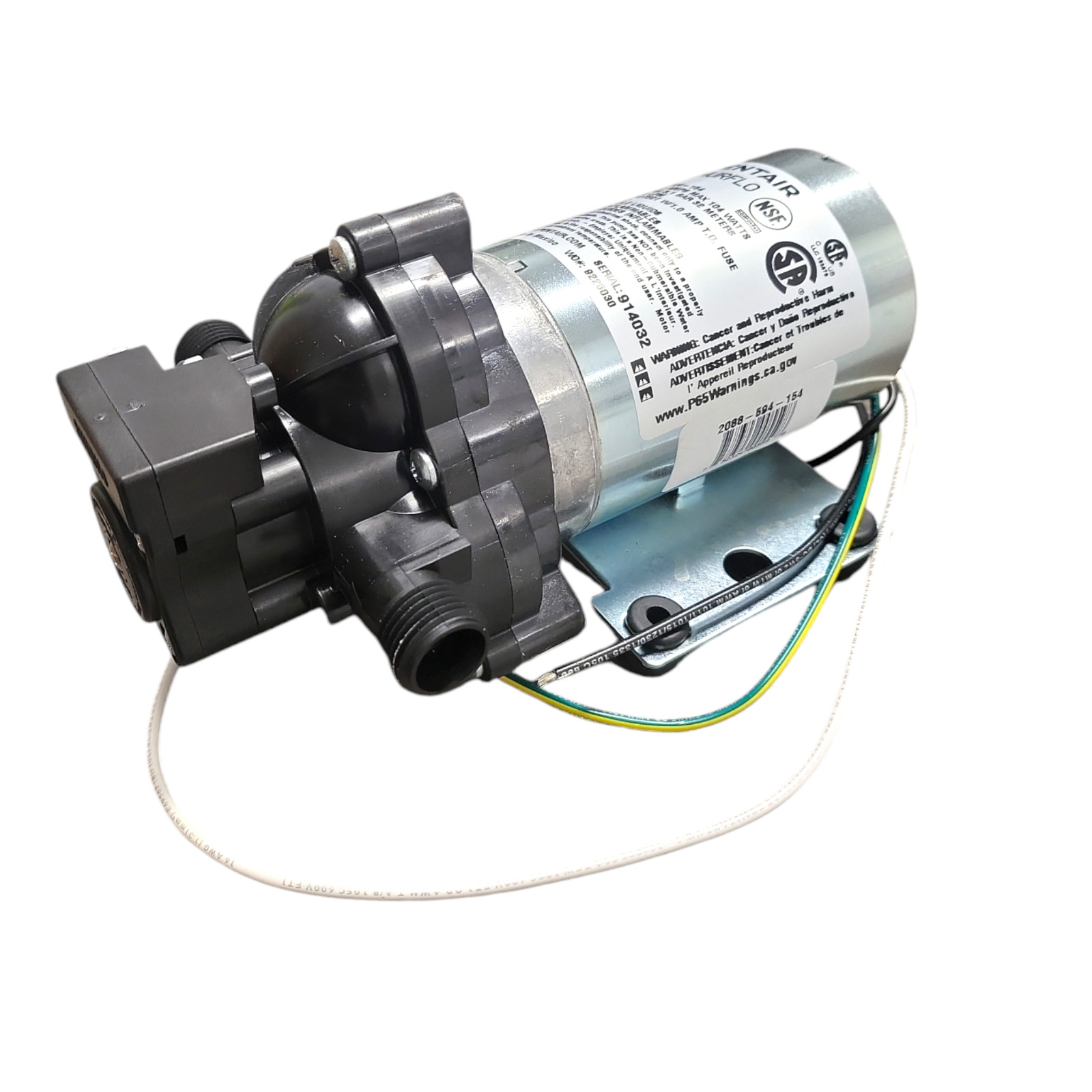 SHURflo 2088-594-154 Delivery Pump 3.3 gpm Open Flow 115VAC (No Cord)