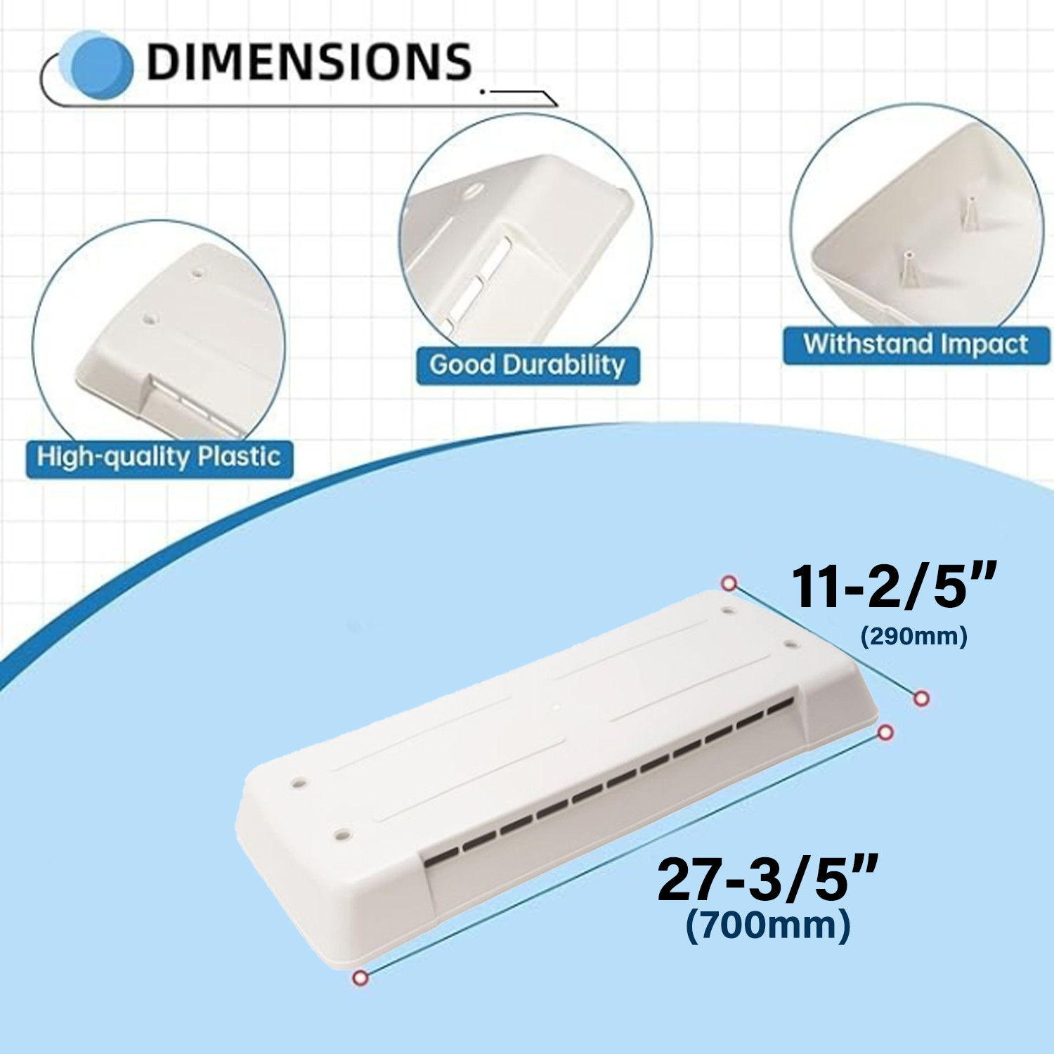 RV Camper Top Roof Refrigerator Vent Cover For Dometic Refrigerator Vent #65528