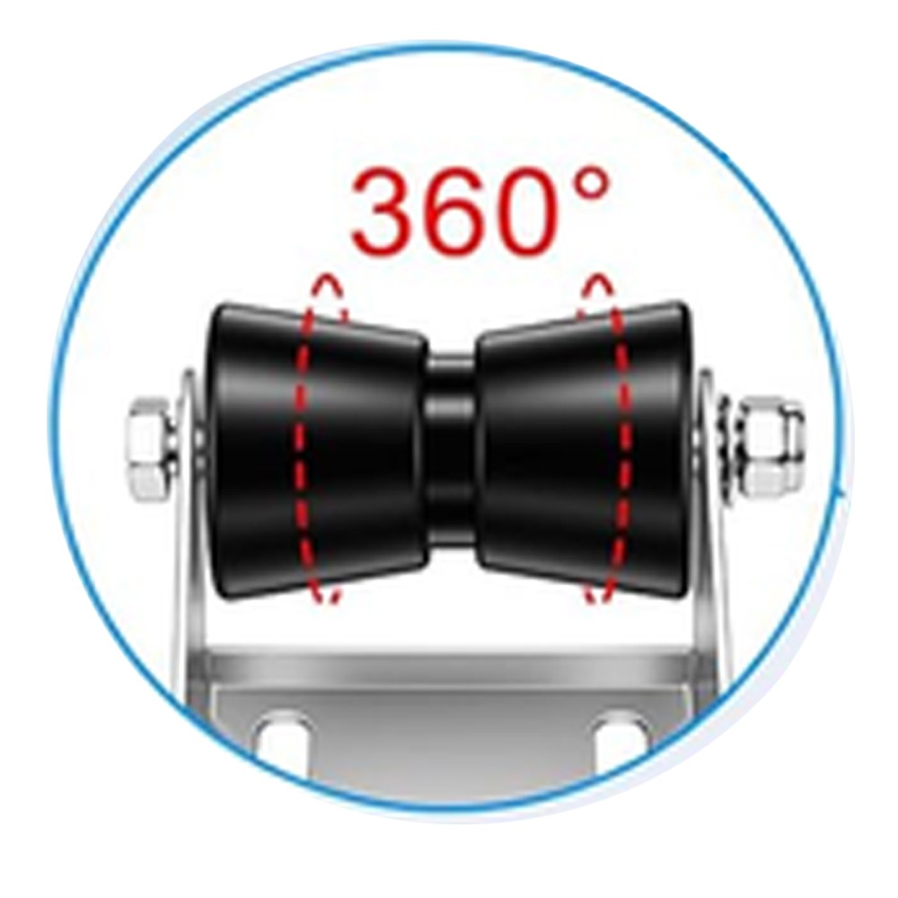 5″ Trailer Rollers with Brackets Keel Roller Assembly Kit for Boat Trailer US