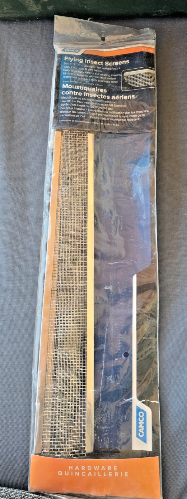 Camco 42149 Flying Insect Screens for RV – Camper Refrigerators RS600 – Set of 3