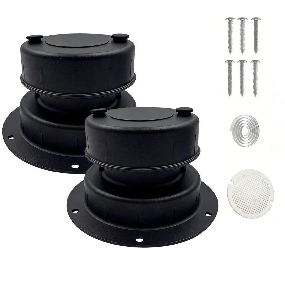 2Pack RV Plumbing Vent Cap Aluminum Roof Sewer Cover Caps for 1 to 2 3/8 in Pipe