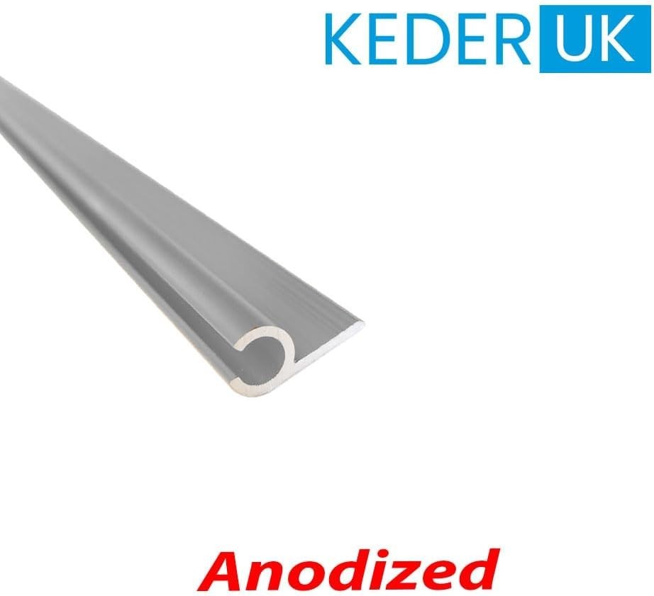 Lightweight 47cm Aluminum Awning Rail – Fits 4.5mm to 9mm with Easy Installation