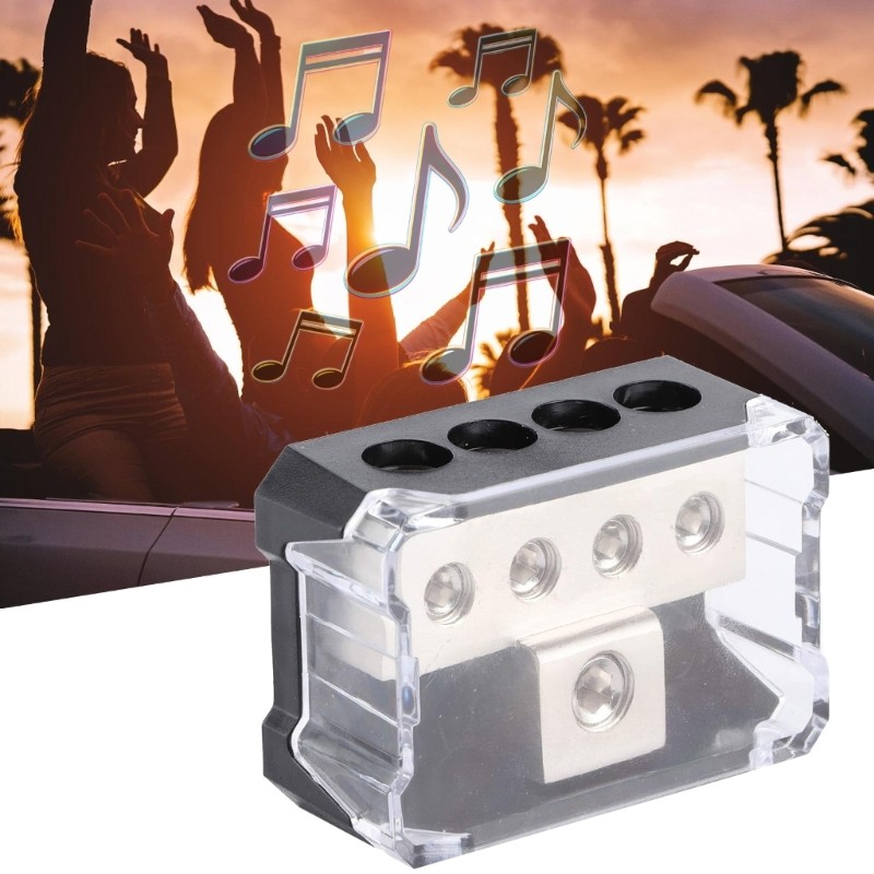 Heavy Duty Alloy & Resin Car Stereo Speaker Power Ground Wire Distribution Hub