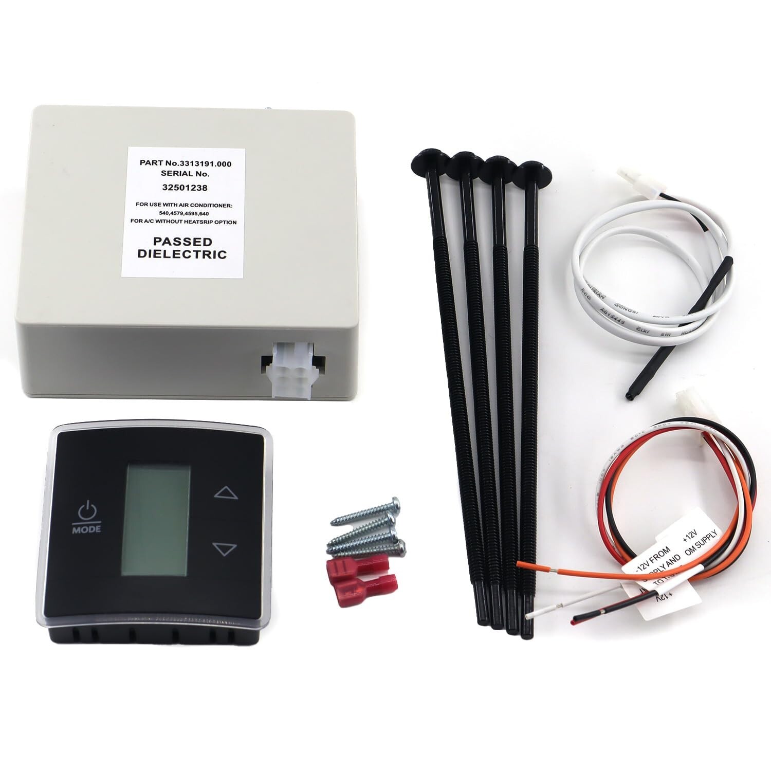 3316230.000 RV Wall Thermostat/Relay Box Heat/Cool with Black Wall Thermostat