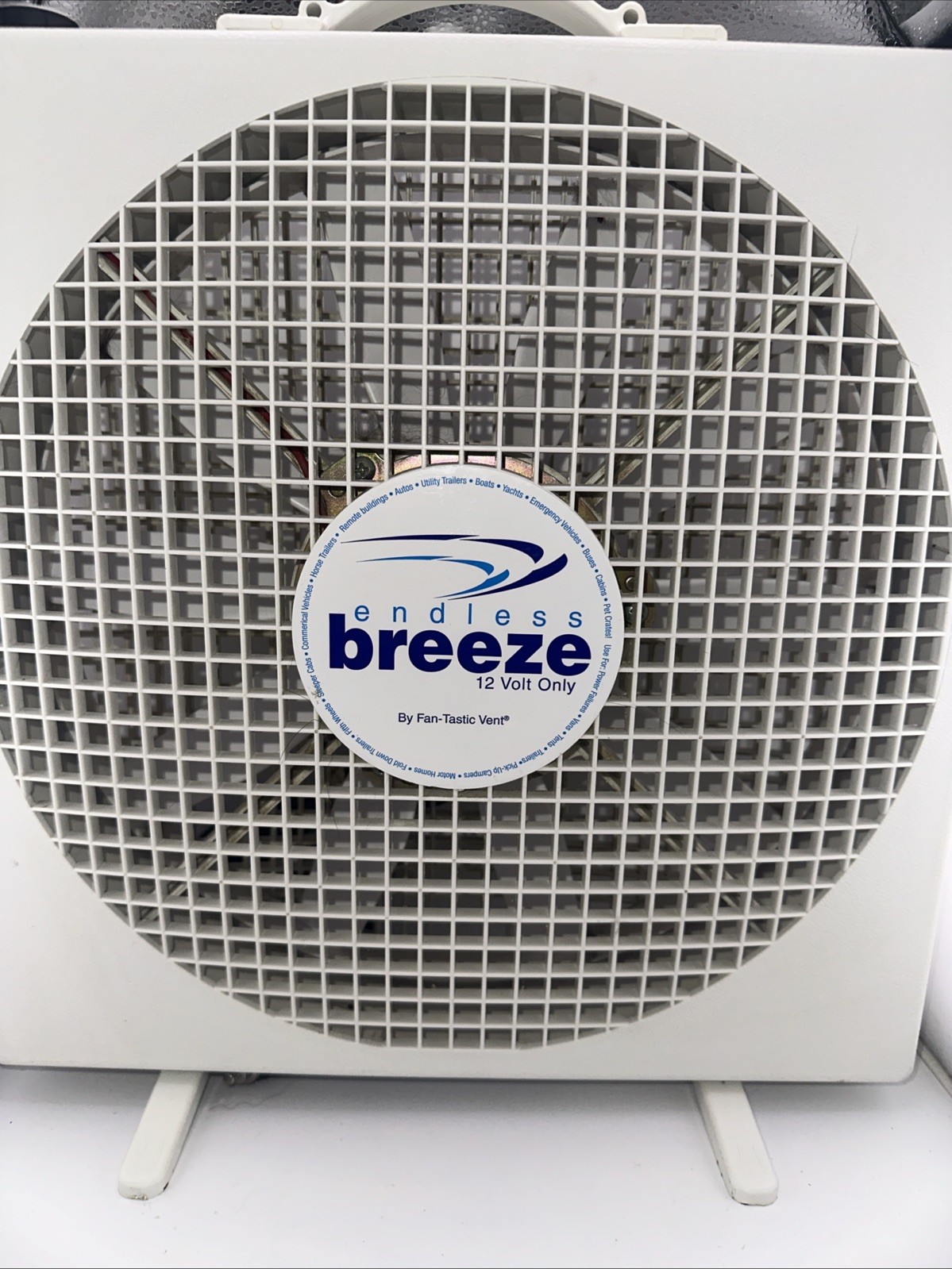 Endless Breeze Travel Box Fan 12 Volt Fan-Tastic Vent Van Car Truck RV