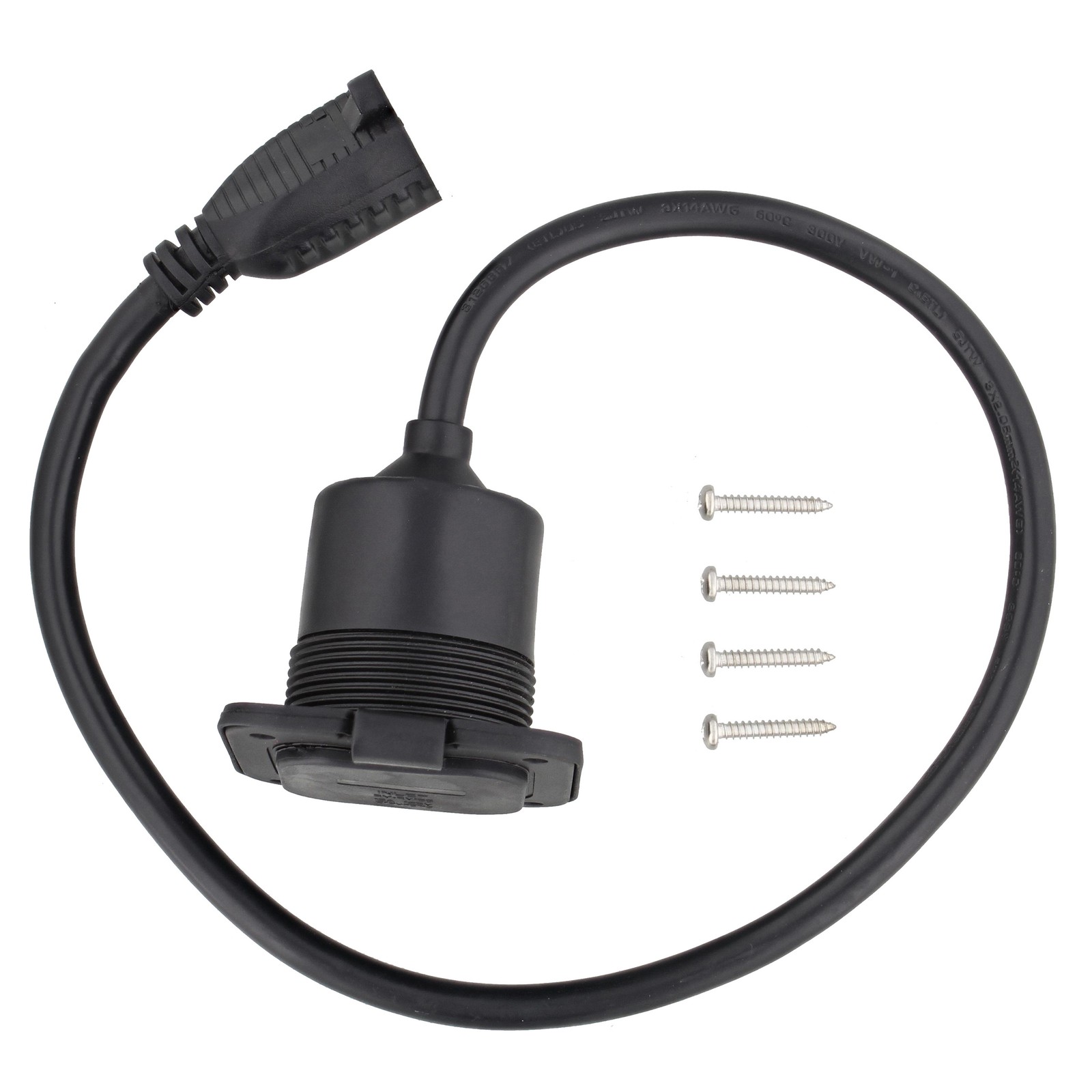 Dumble Power Inlet Port Plug 125 Volt AC Port Plug 15 Amp RV Electrical Outlet