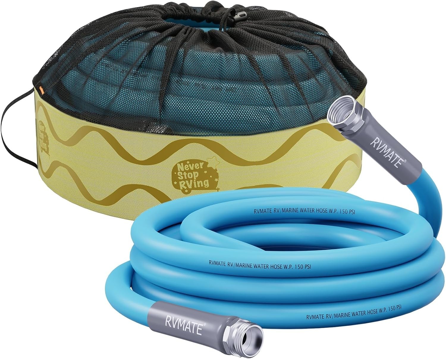 RV Water Hose 15ft Drinking Safe Lead-Free Kink-Resistant Hybrid Polymer