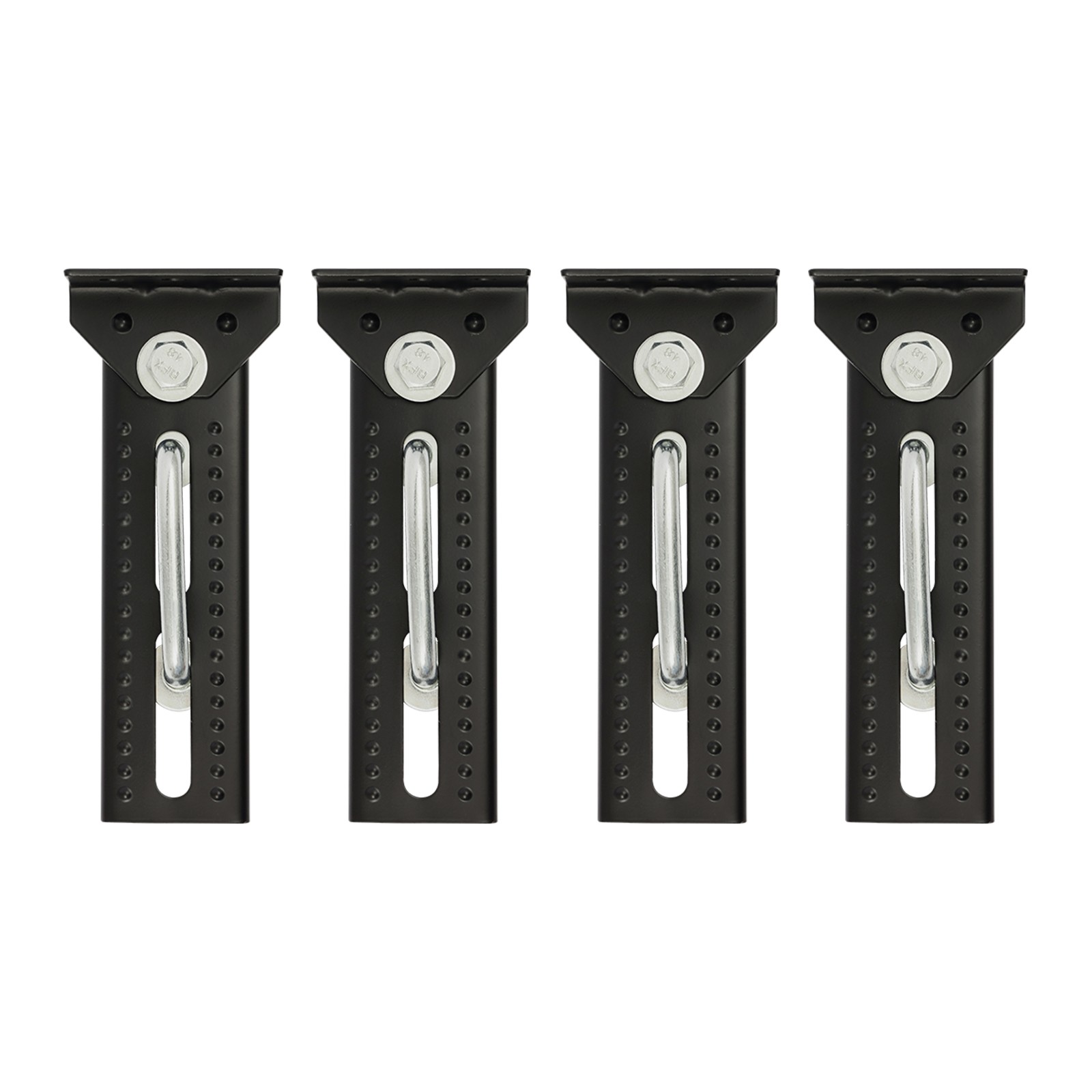 Heavy Duty Boat Trailer Bunk Brackets 4Pcs 8″ Swivel Top Bunk Brackets Iron New